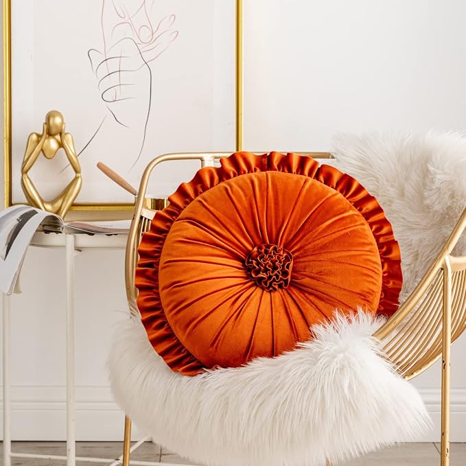 S SSOY Velvet Round Pillow - Image 3