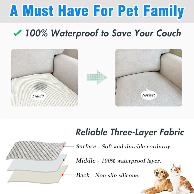 Couch Arm Covers, Sofa Arm Covers, Waterproof Armrest Cover - Image 3