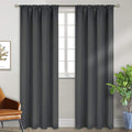 BGment Dark Grey Blackout Curtains 90 Inches Length by BGment