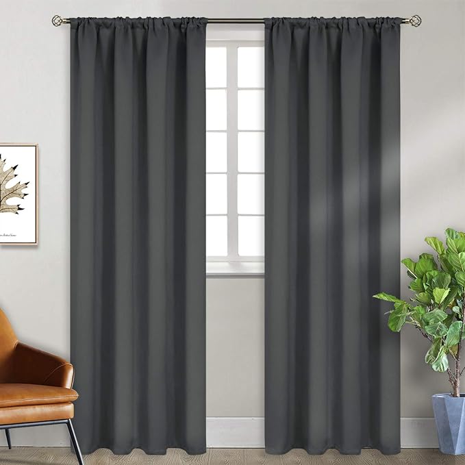BGment Blackout Curtains for Bedroom 84 Inches Long 2 Panels Set - Image 6
