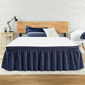 Queen Bed Skirt, Elastic Wrap Around Bed Skirt Queen Size, Bed Skirts by ANARACHON