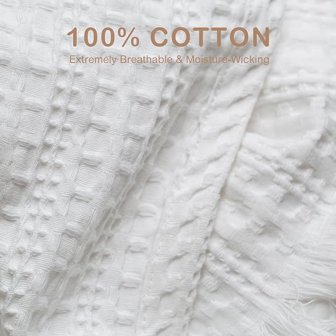 100% Cotton Waffle Blanket - Image 3