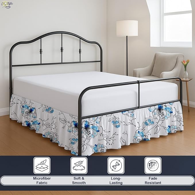 Cottington Lane Ruffled Bed Skirt King Size - Image 3