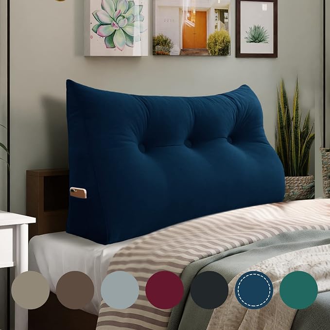 Wedge Headboard Pillow Dorm Room Reading Pillow Back Support - Image 5