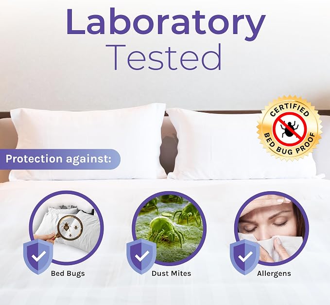 6 Gauge Vinyl Bed Bug Mattress/Box Spring Cover- Waterproof Encasement- Perfect - Image 3