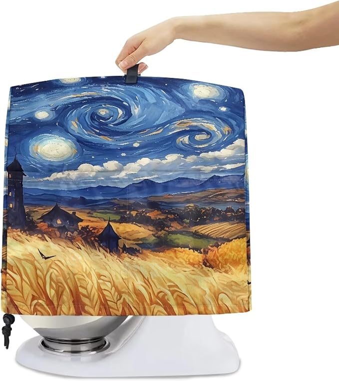 Blue Starry Night Print Mixer Cover Dust Covers - Image 4