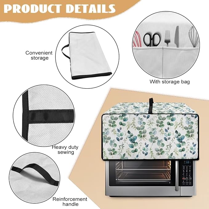 Countertop Convection Oven Cover Decorative and Protective Air Fryer Toaster - Image 5