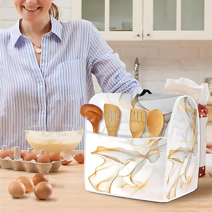 Mixer Dust Cover for 6-8 Qt Stand Mixer, Cloth Cover - Image 4