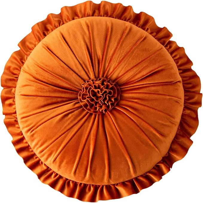S SSOY Velvet Round Pillow by S_SSOY