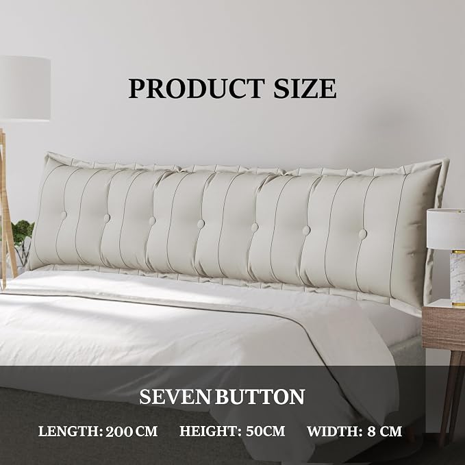 Large Bolster Reading Pillow Twin XL Backrest Positioning Support Pillow Daybed - Image 2