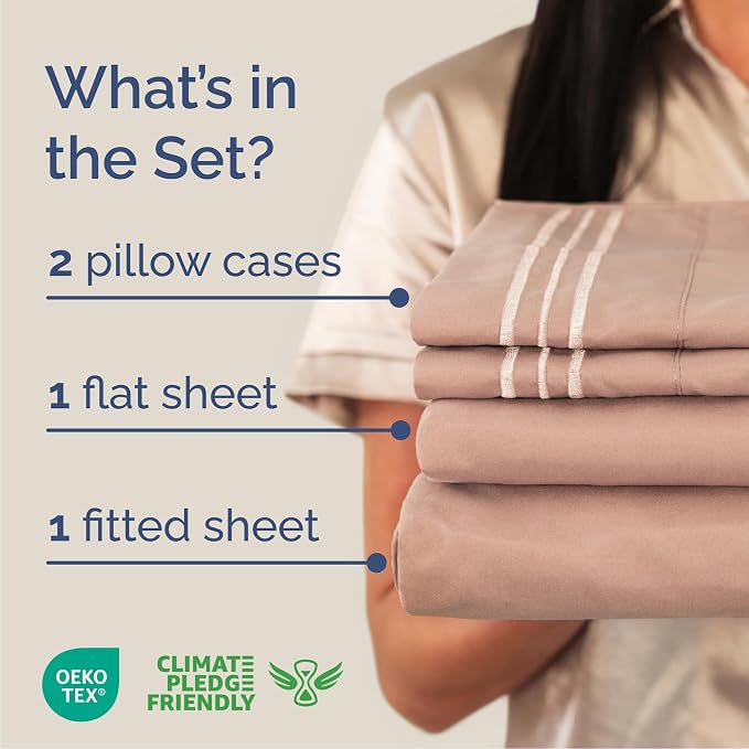 Queen Size 4 Piece Sheet Set - Image 2