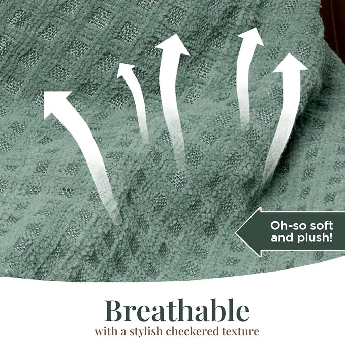 Folkulture Christmas Throw Blanket | Boho Chunky Knit Blanket - Image 2
