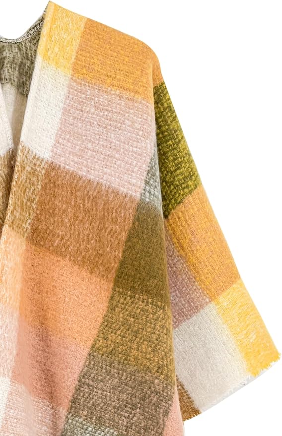Breezy Lane Women's Shawl Wraps Warm Poncho Ruana Wrap Cardigan - Image 5
