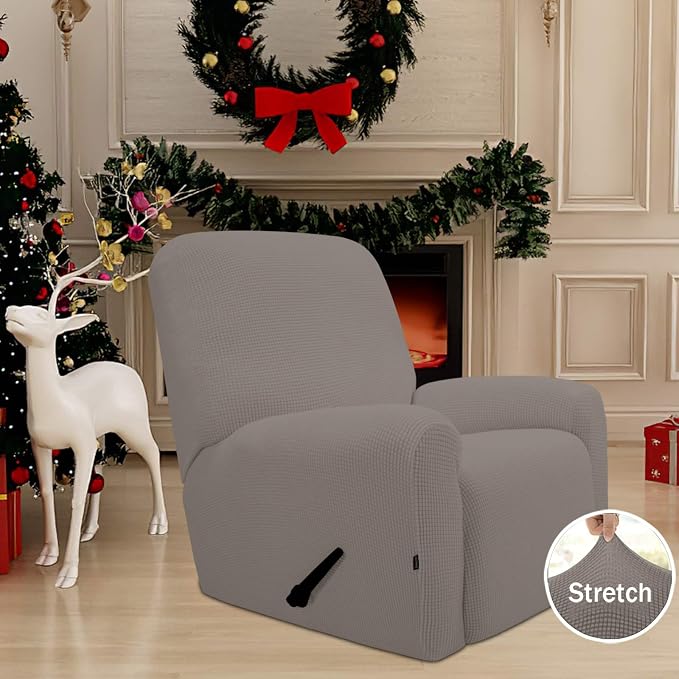 Easy-Going Recliner Stretch Sofa Slipcover Sofa Cover 4-Pieces Furniture - Image 2