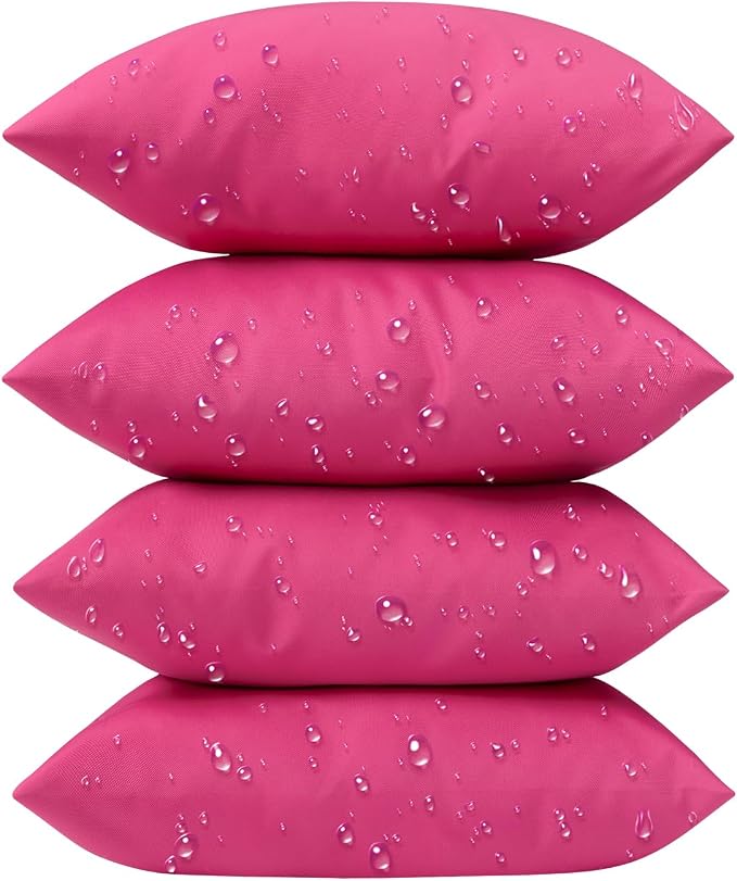 Phantoscope Pack of 4 Premium Dual Usage Outdoor Pillow Inserts, Waterproof by Phantoscope