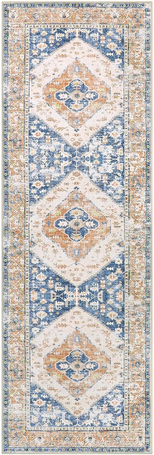 Lahome Boho 2x6 Hallway Runner Rug, Non-Slip Thin Washable Kitchen Rugs - Image 2