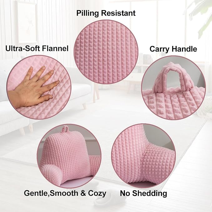 Holawakaka Reading Pillow for Bed and Sofa Couch Sitting Up, Backrest Pillows - Image 4