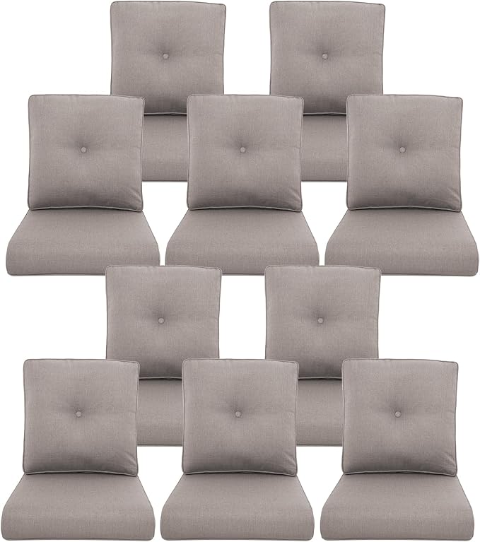 10-Piece Outdoor Patio Cushion Set by Pugire