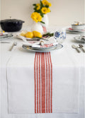 Solino Home Linen Striped Table Runner 90 Inches Long by SolinoHome
