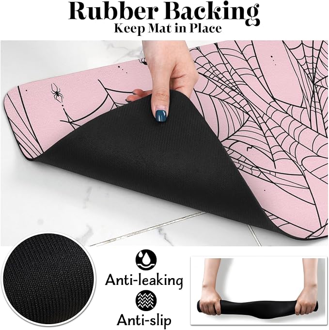 Halloween Dog Food Mats for Floors, Absorbent Dog Bowl Mat for Food and Water - Image 6