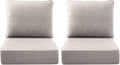 Luxury Outdoor Seat Cushion Set-22 x 24 x 6 Inch Outdoor Chair Cushions by NatureComfyOutdoorFurniture