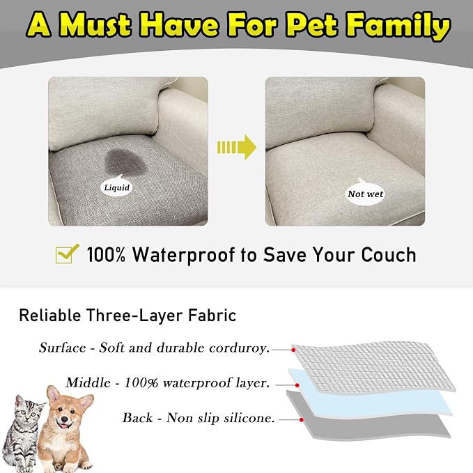 Couch Arm Covers, Waterproof Armrest Cover - Image 3