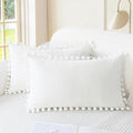 CaliTime Throw Pillow Covers Decorative 12 X 12 Inches Pack of 2 Cozy Solid by CaliTime
