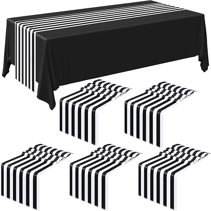 Striped Table Runner Polyester Decor Striped Design Modern Table Runner Elegant by Breling
