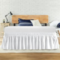 Queen Bed Skirt, Elastic Wrap Around Bed Skirt Queen Size, Bed Skirts by ANARACHON