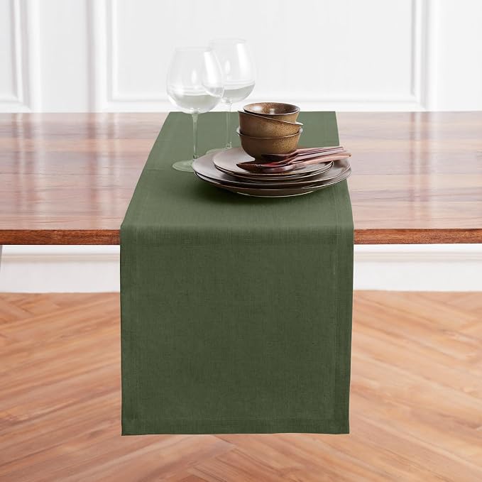 Solino Home Linen Table Runner 108 Inches Long - Image 2