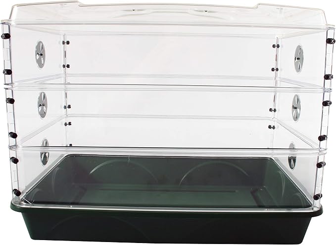 EarlyGrow 95457 24" x 15" x 16.75" Domed Propagator, 3 Side Extenders and - Image 6
