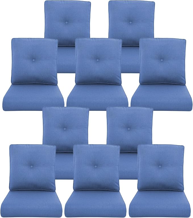 10-Piece Outdoor Patio Cushion Set by Pugire