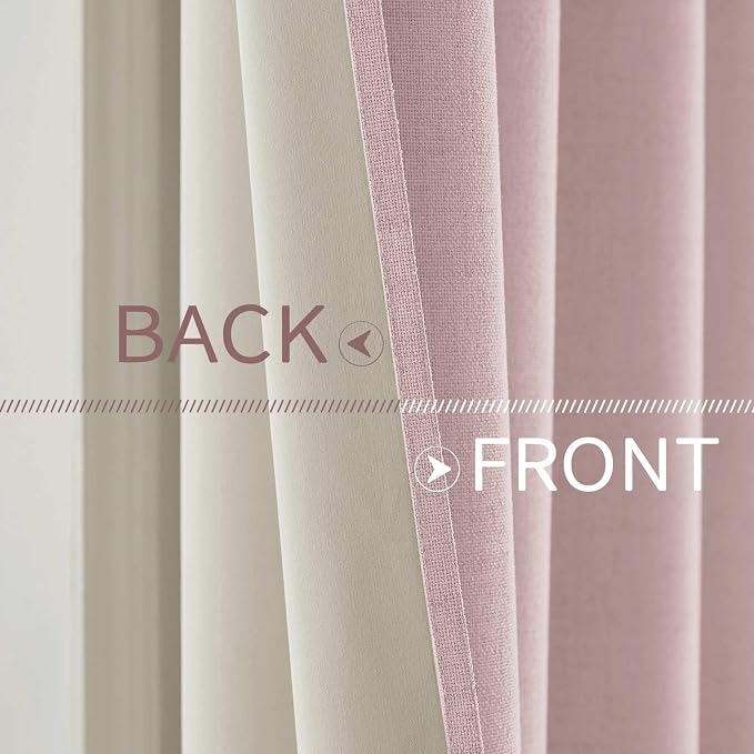 MIULEE Linen Texture 90 Inches Curtains - Image 6