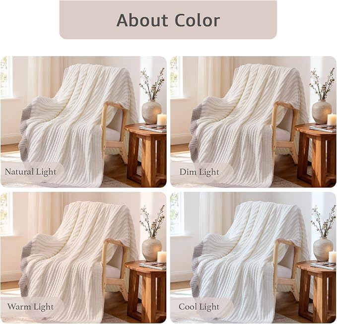 WRENSONGE Striped Throw Blanket, Travel Lightweight Bed Blanket - Image 6