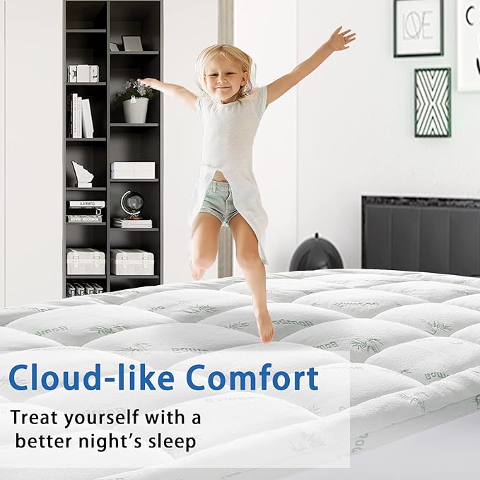 Mattress Topper California King Size, Cooling Extra Thick Breathable Viscose - Image 4