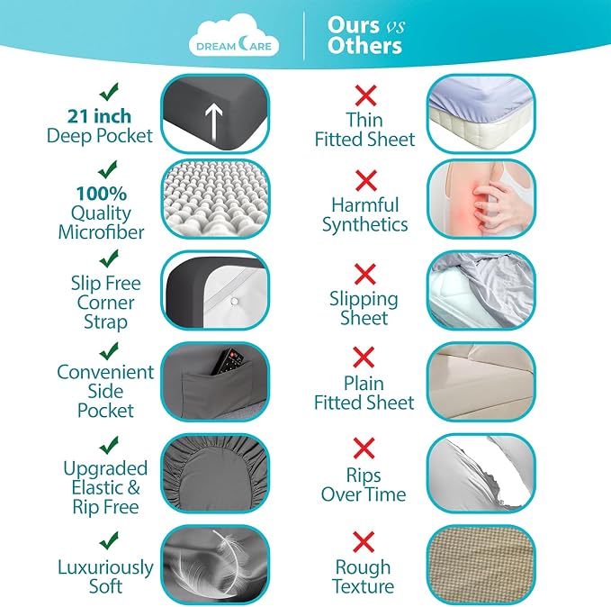 DREAMCARE California King Sheet Sets - Image 2