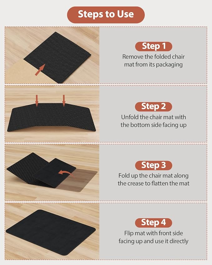 Blvornl Office Chair Mat for Hardwood Floor and Low Pile Carpet, Heavy Duty - Image 7