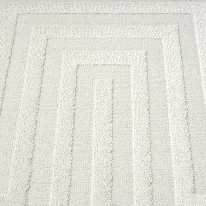 Abani Neutral Cream Area Rug 8' x 10' - Image 8
