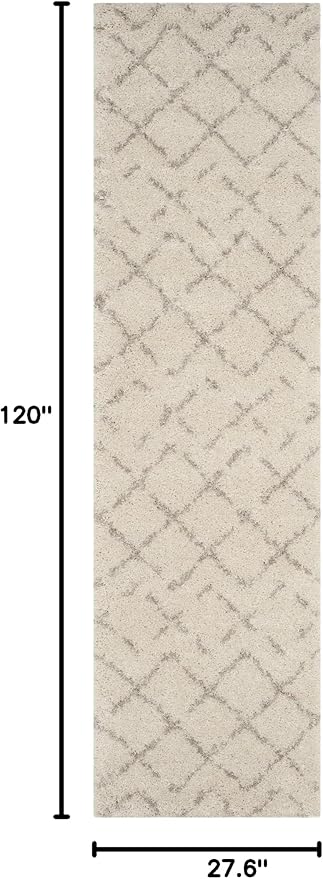 SAFAVIEH Arizona Shag Collection Runner Rug - Image 2