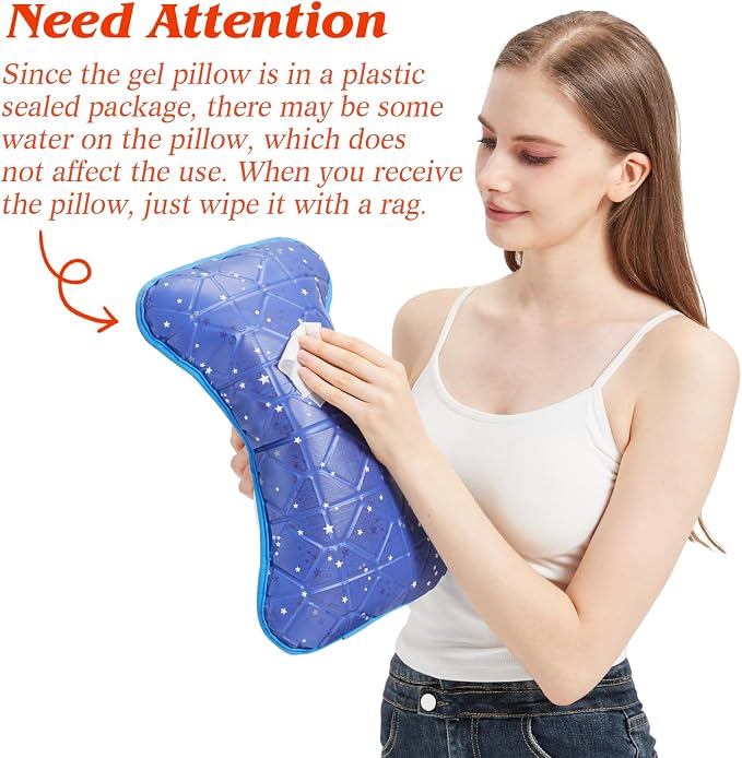 Small Cooling Gel Pillow, Kids Pillow 15" x 7", Cool Pillows - Image 5