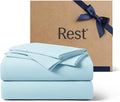 REST® Evercool®+ Cooling Sheet Set, Queen Size, Light Blue, Breathable Bed by REST