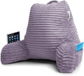 Nestl Reading Pillow with Shredded Memory Foam, Luxe Cut Plush Back Pillow by Nestl
