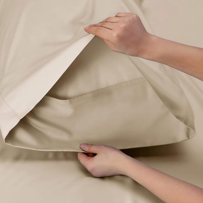 Bedsure Cooling Sheets Twin, Rayon Derived from Bamboo, Cooling Sheets - Image 5