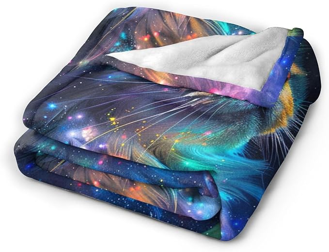 Fantasy Cat Blanket Cat Throw Blanket Cat Gifts and Decor Cat Blanket - Image 4