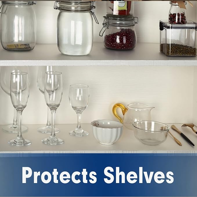 Shelf Liner, Drawer Liner, 2 Rolls x 12 Inches x 20 FT Cabinet Liner - Image 4