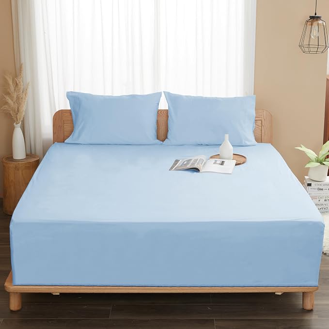 Sunflower Twin Fitted Sheet, 1-Piece Deep Pocket Fitted Bottom Sheet 15" - Image 8
