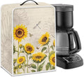 Mumeson Sunflower Coffee Maker Cover Dustproof Waterproof Fabric Small Kitchen by Mumeson