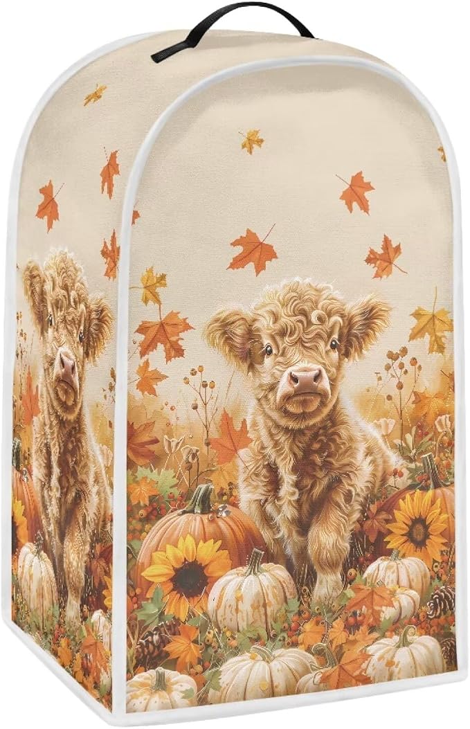 Highland Cow Blender Cover for Kitchen Small Appliance Dust Cover Fall Kitchen by HUISEFOR