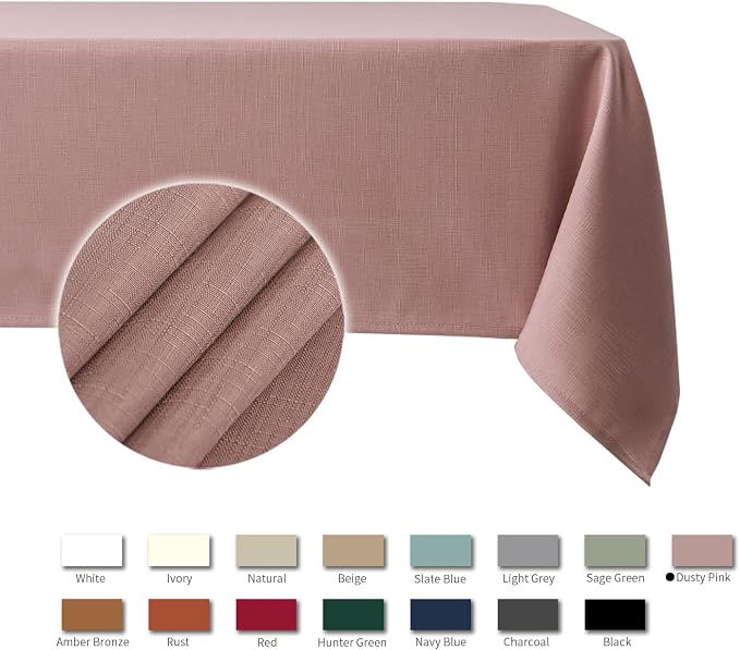 maxmill Tablecloth Stain Resistant Waterproof Wrinkle Resistant Spillproof - Image 4