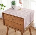 Simple Bedside Table Tassel Cover Cloth, Tablecloth Cover Towel, Suitable by Tablecloth